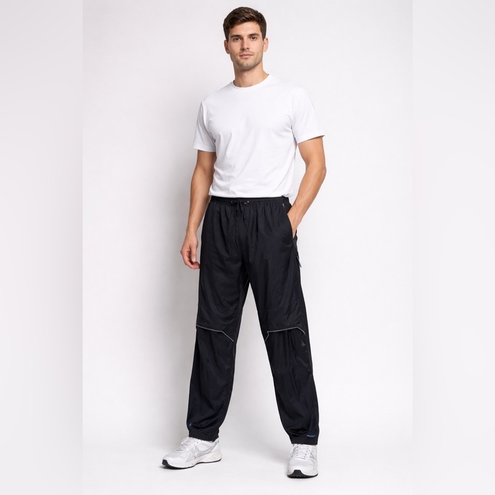 ASICS Mens Waterproof Training Running Windbreaker Pants Reflective Detail